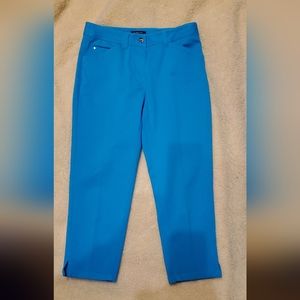 Jones New York Teal Capris pants Sz 4